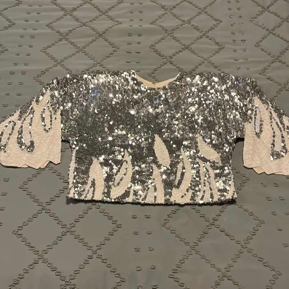 Vintage beaded dress topper